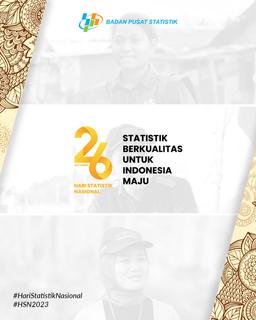 Hari Statistik Nasional 2023, Statistik Berkualitas untuk Indonesia Maju